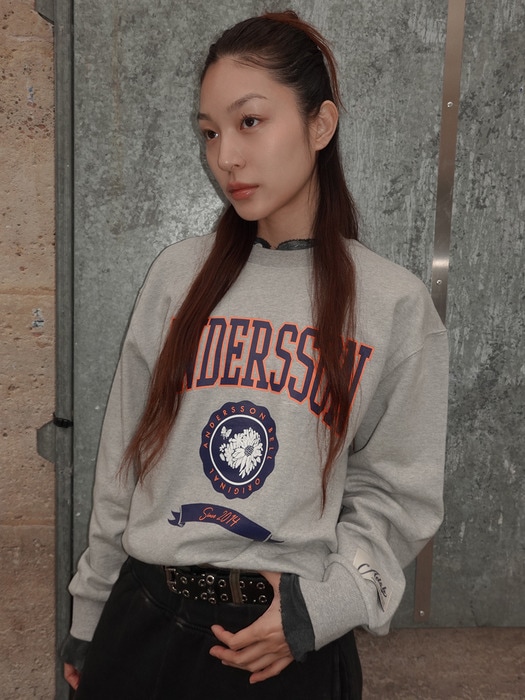 ADSB ANDERSSON BELL for WOMEN [インフルエンサー ウヨンpick] COLLEGE LOGO SWEATSHIRTS atb1301w(M.GREY) 限定版 韓国の人気 12,705円