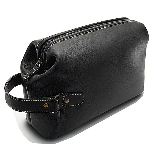 【新規OPEN】【期間限定セール】【激安】【新品未使用】 牛革エンボス加工型押し　大容量収納モデル　取っ手付　ダレス型　セカンドバッグ　AN-1002　ブラック