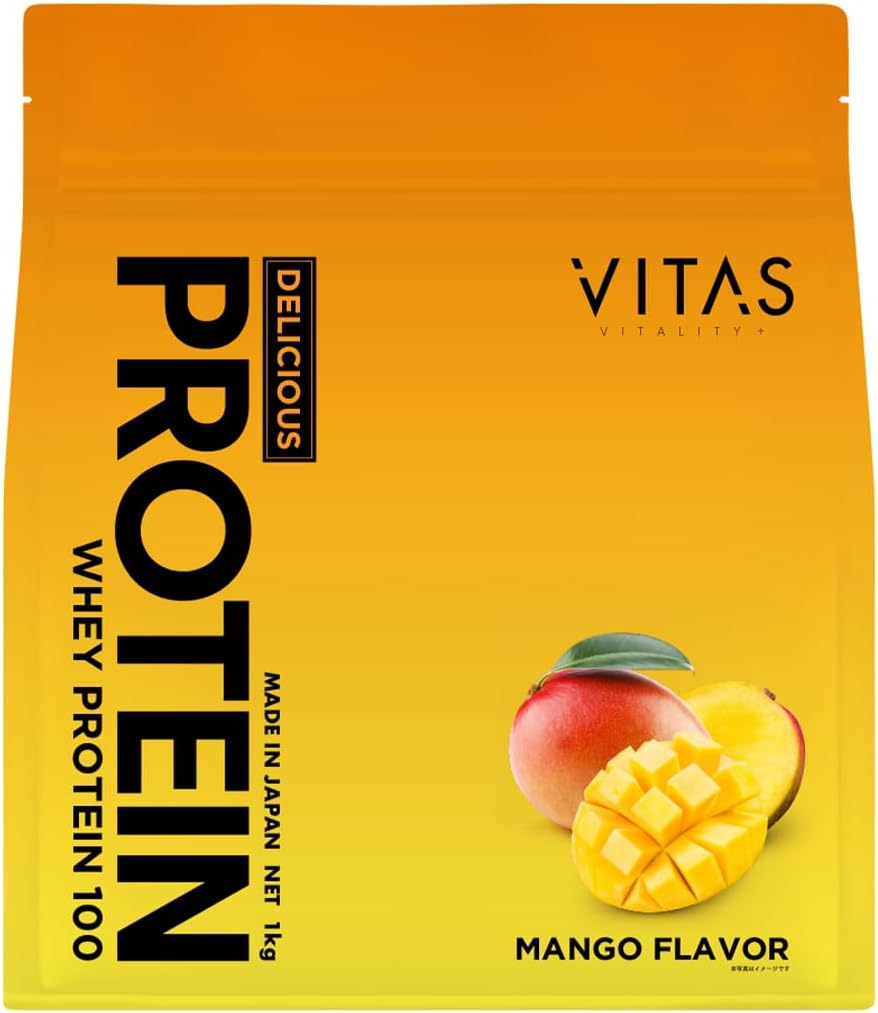 VITAS バイタス ホエイ プロテイン 100 マンゴー風味 WPCプロテイン 国内製造 1kg