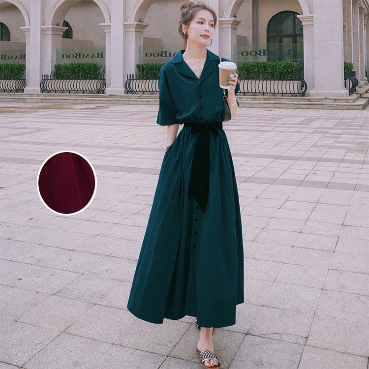 ワンピースワインレッドグリーンマキシパーティーレジャー同窓会その他ワンピース 5,912円