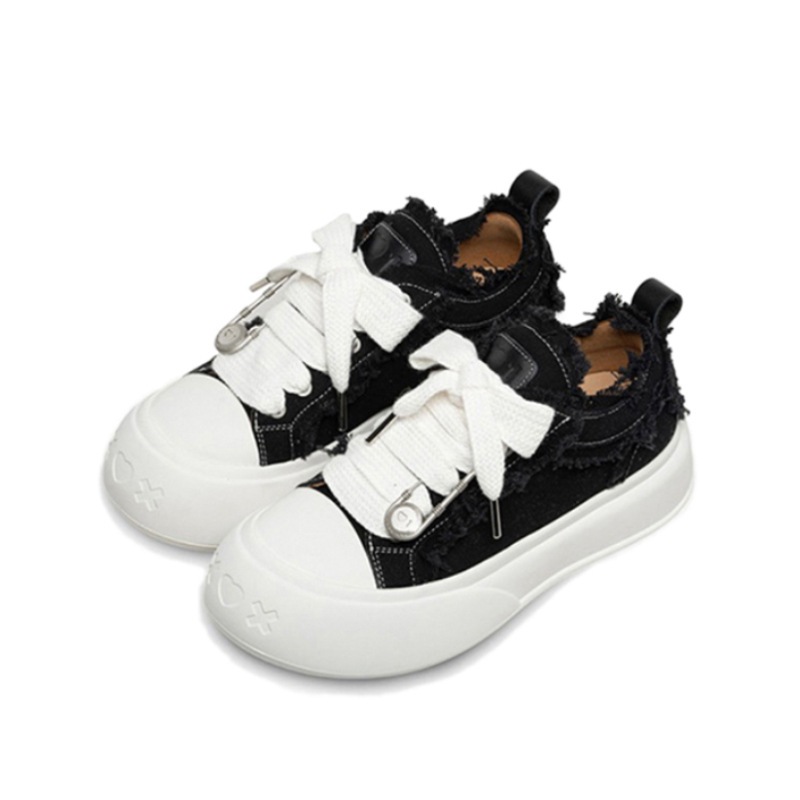 女性用ラウンドトゥ厚底バブルシューズ2023スーパーソフトレースアップ乞食靴小さな白スニーカーカジュアル万能シングルシューズ女性用