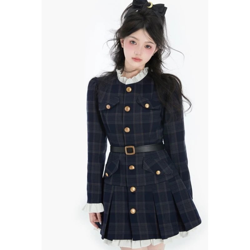 【激安販売】高級感 着痩せ プリンセスワンピースフ着痩せワンピースウエスト引き締めワンピースミニスカート