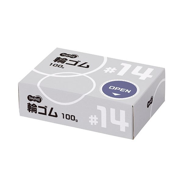 （まとめ）TANOSEE 輪ゴム #14 100g1箱[x20セット]