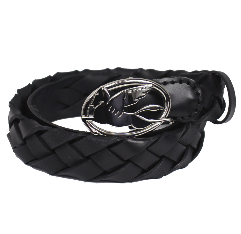 ベルト メンズ ペガソ レザー ブラック 34インチ 85cm 1N795 7647 0001