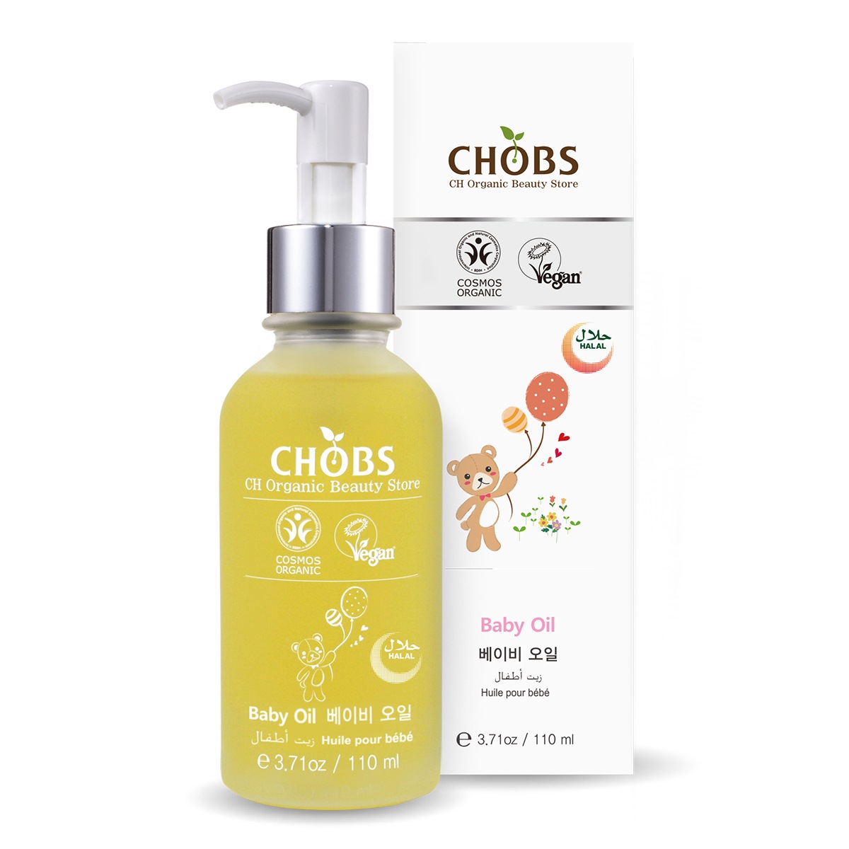 CHOBSハラールオーガニックベビーオイル110ml 5,100円