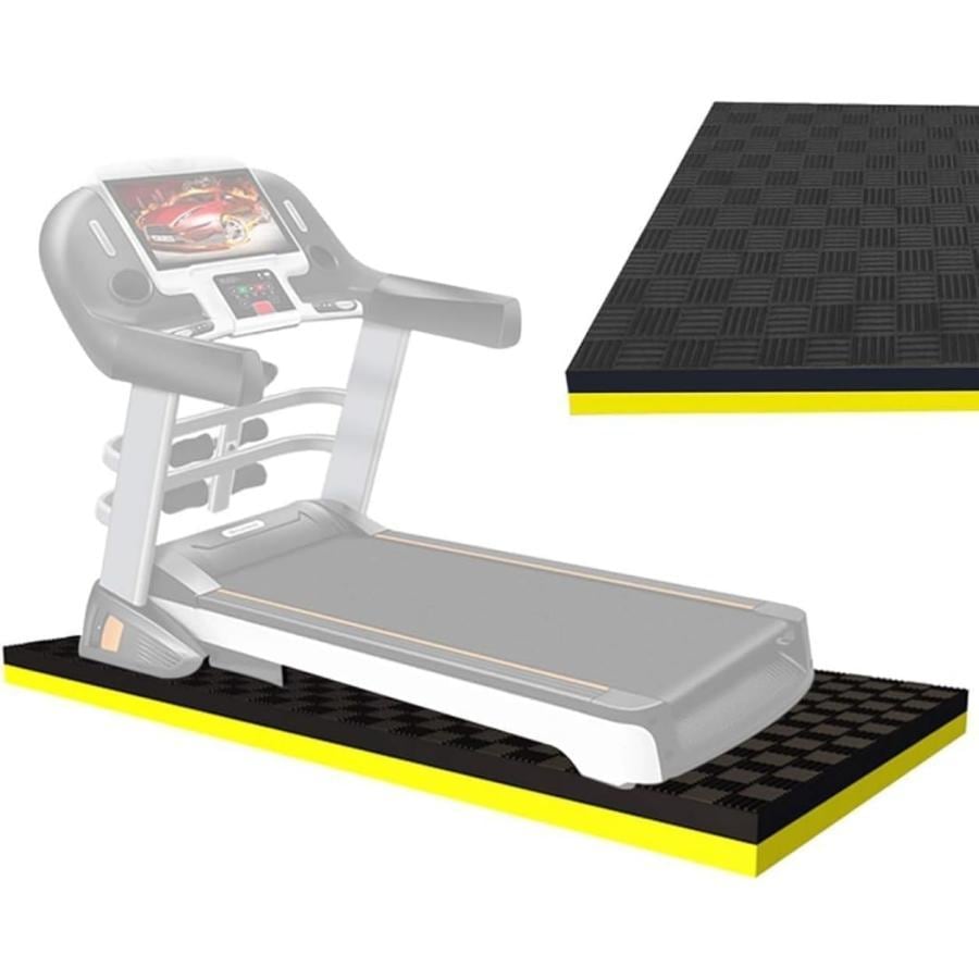 フィッス機器用防音マット 厚さ2.5 cm ランニングマシン マット 防音および耐衝撃パッド運動器具マット 床保護マット防振防音 床マット 衝撃吸収 大きい カ