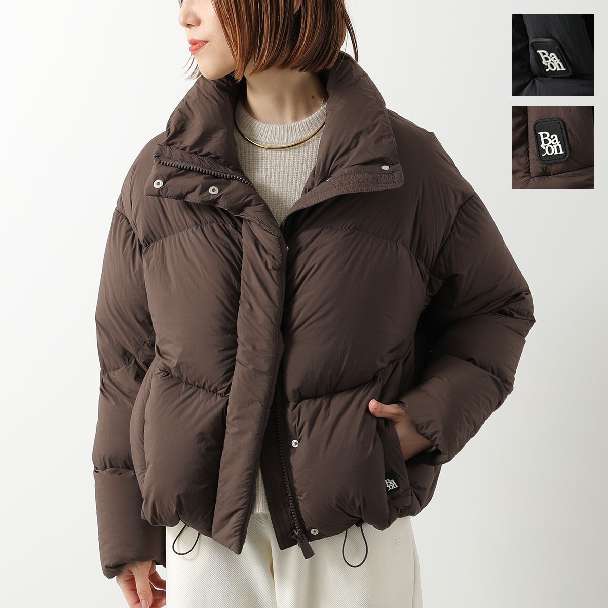 BACON ベーコン ダウンジャケット W NEW ORDER BACPIGIU568 レディース スタンドカラー ナイロン カラー2色