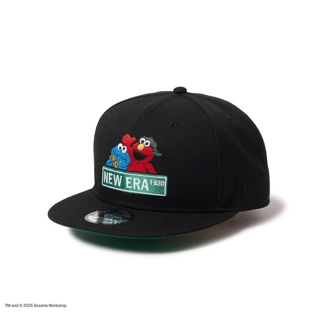 [即納]NEWERA ニューエラ 9FIFTY SESAME STREET セサミストリート NEW ERA ブラック キャップ 帽子 スナップバック サイズ調節可能 小物 送料無料 国内正規品 正規