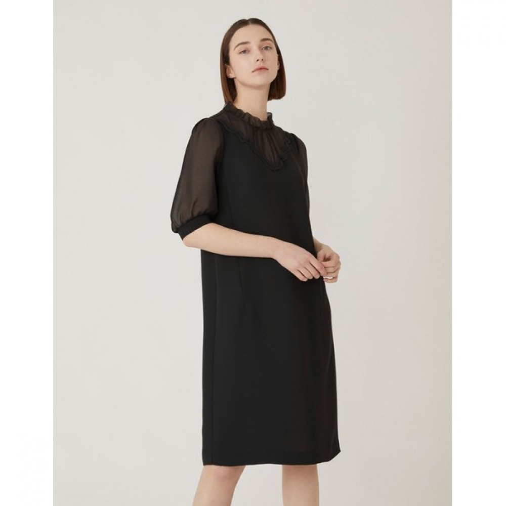 [オリビアローレン] レースパッチ H ラインドレス_vocoayM4246