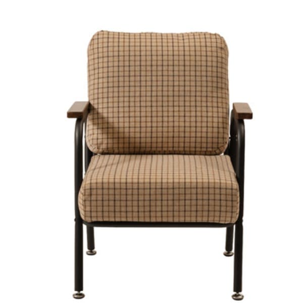 ソファ 約幅55cm 1人掛け ベージュ 肘付き スチール ソファー リビング インテリア家具 生活家具 組立品 7,969円