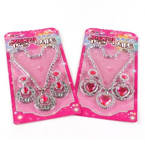 プリンセスジュエリーセット×20個面白いプリンセスロールプレイおもちゃおもちゃ団体誕生日こどもの日クリスマスプレゼント