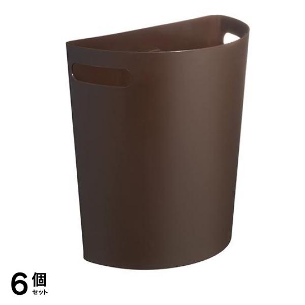 ISETO 壁掛けダストボックス Meluna(メルナ) マグネットシート付 チョコブラウン 9L 6個セット
