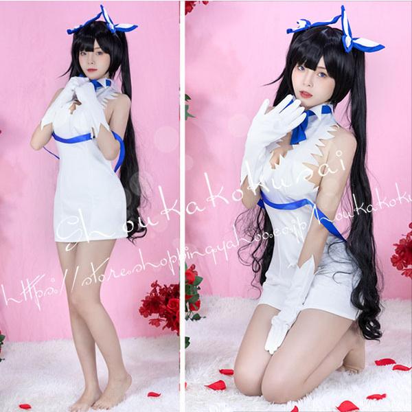 【人気爆売れ】ダンジョンに出会いを求めるは間違っているだろうか ヘスティア コスプレ衣装 ウィッグコス 変装 仮装 ハロウィン イベント 撮影 祭り