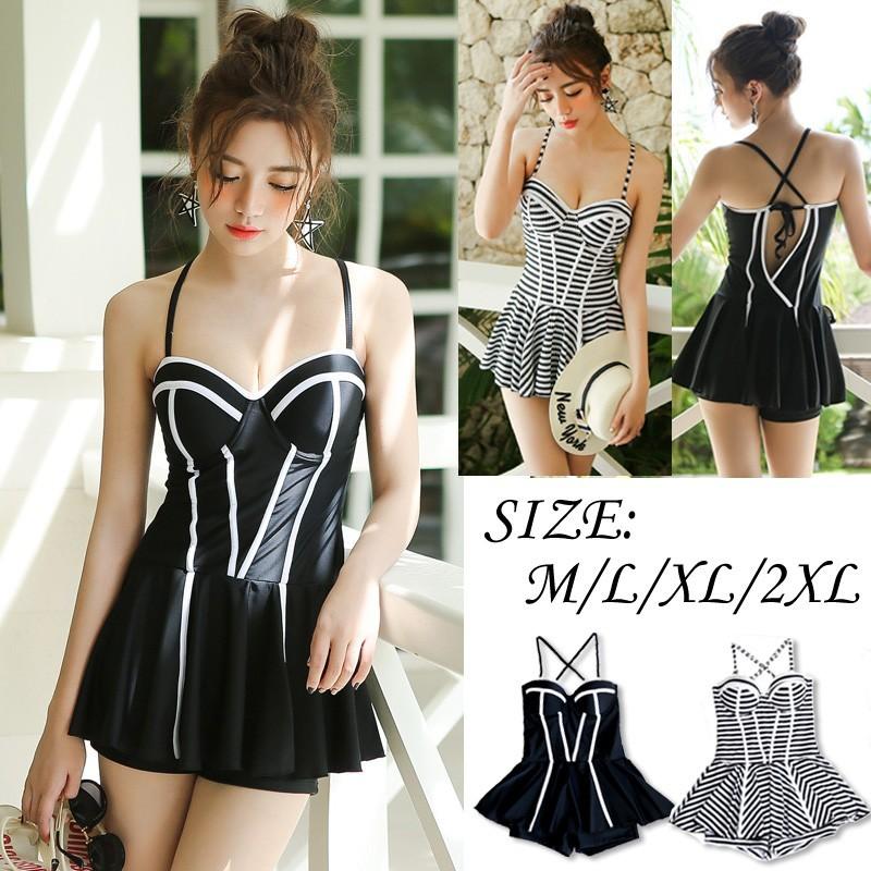 水着 ワンピース型水着 レディース 2017新作 水泳着 サロペット 小胸 バンドゥ水着 ワンピース 韓国風 体型カバー セクシー 可愛い 大人 水着 スイムウェア 4,568円