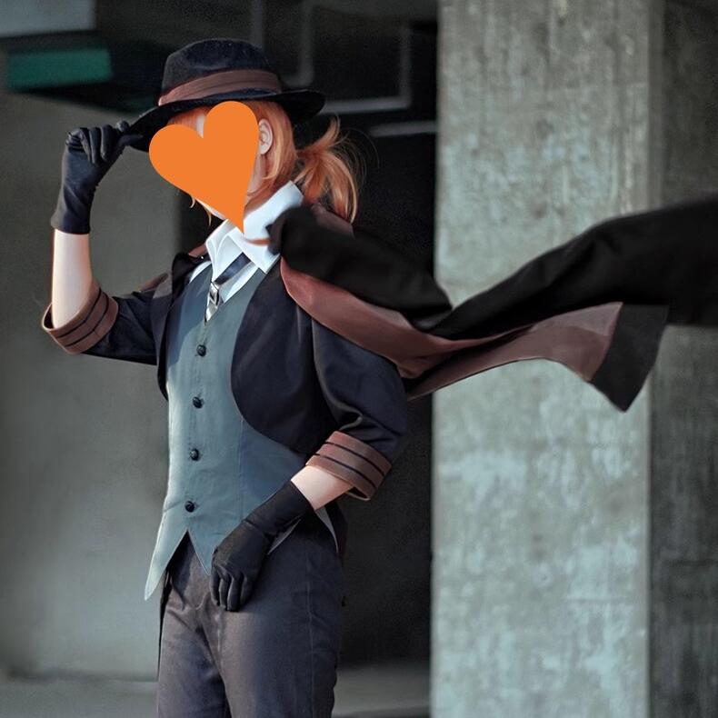 コスプレ コスチューム 中原中也 なかはらちゅうや 文豪ストレイドッグス 文スト Bungo Stray Dogs ポートマフィア 公式服 コスプレ服 コスプレグッズ コスプレ変装服 かつら購入可能