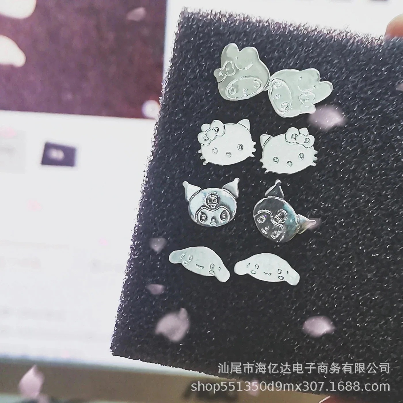 【送料無料】銀メッキピアス大耳犬クロミミロティkt猫耳飾り学生小衆デザイン