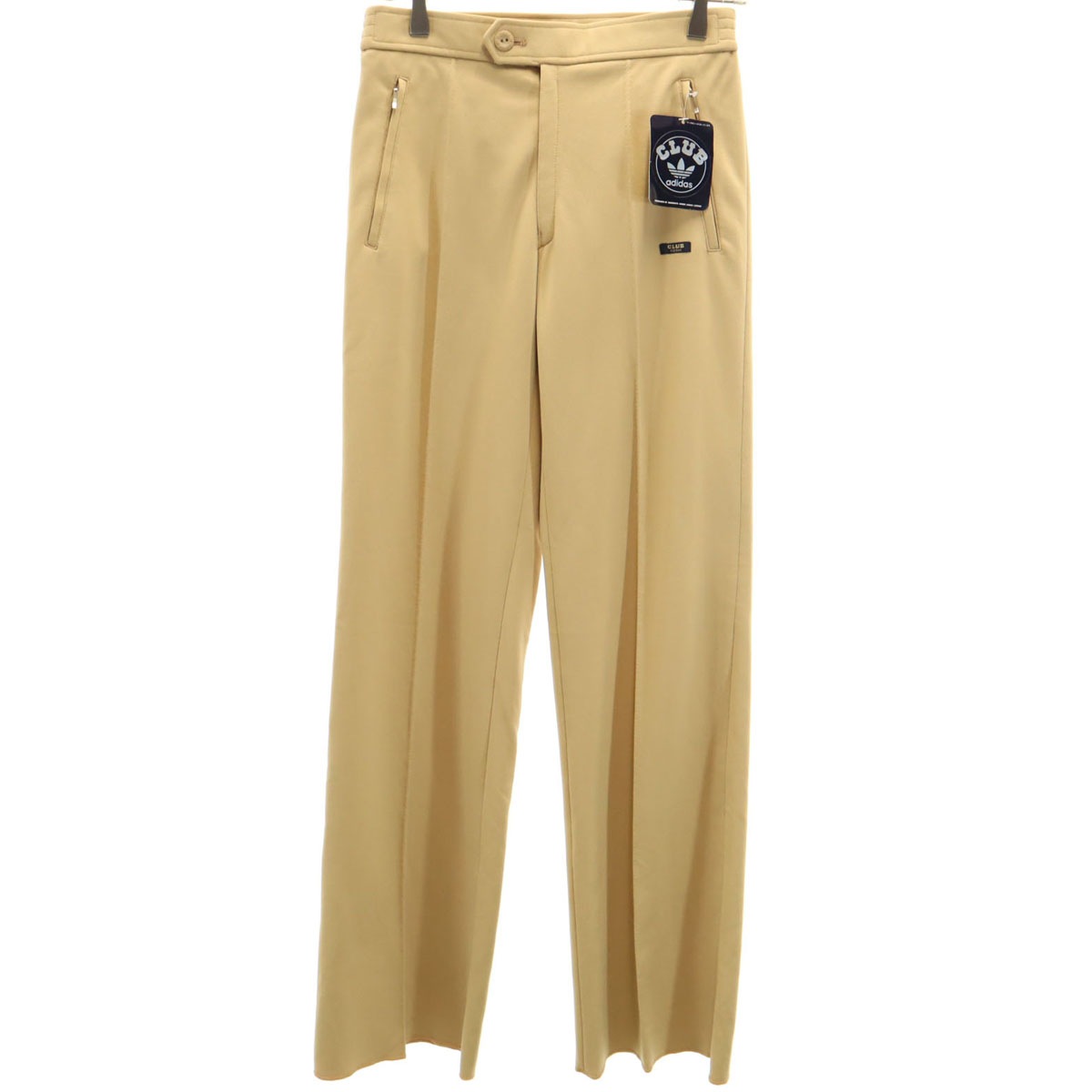 CLUB adidas クラブ アディダス 70s 80s ヴィンテージ デッドストック ロングパンツ 3 ベージュ デサント メンズ 古着 8,535円