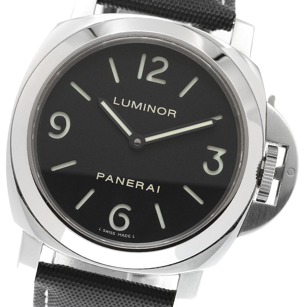 パネライ PANERAI PAM00112 ルミノールベース 44MM 手巻き メンズ 箱・保証書付き_907060【中古】