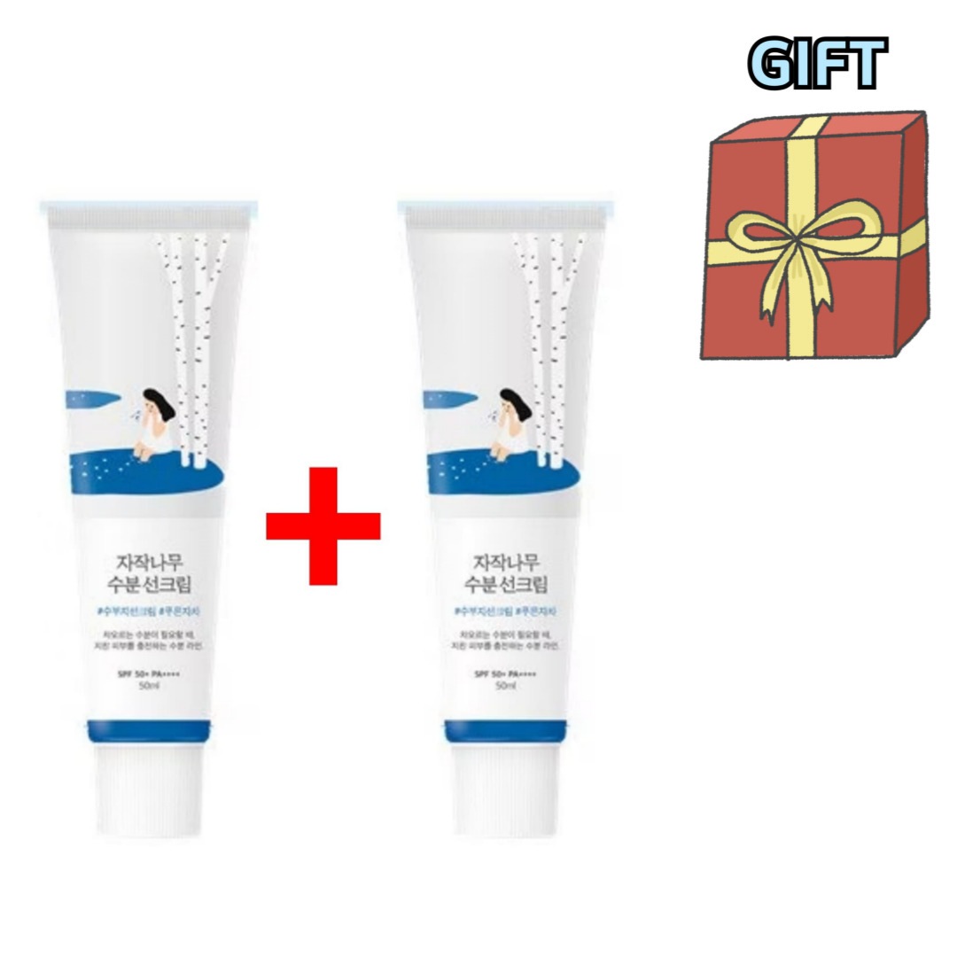 白樺水分日焼け止め 50ml, 1+1(日焼 け止め/保湿日焼け止め/早い吸収/水分/しっとりした/敏感肌/活力/鎮静/デイリーケア/くすみ改善/UVカット 日焼け止めクリーム/韓国コスメ/韓国正規品