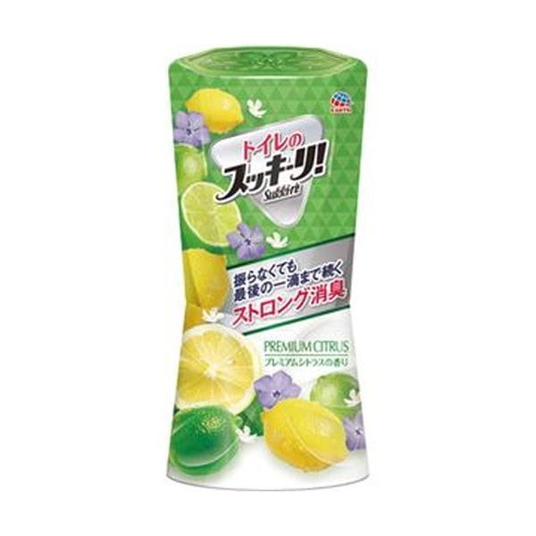 （まとめ）アース製薬 トイレのスッキーリ プレミアムシトラス 400ml 1個(×20セット)