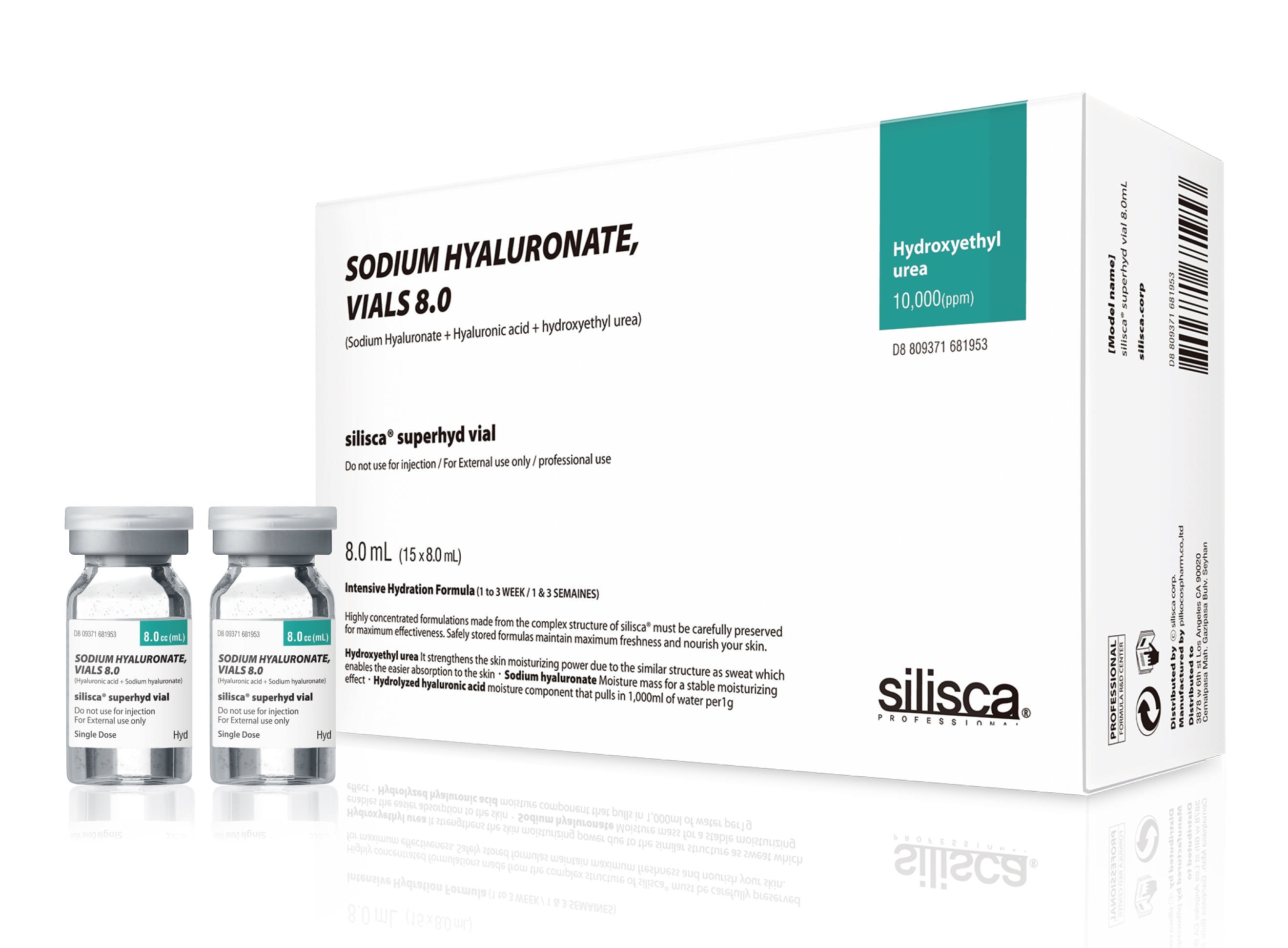 シリスカ スーパーハイジ 水分アンプル 8ml x 15ea +マスクパックをプレゼント