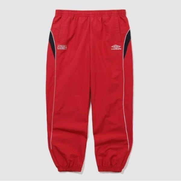 パンツ LQC UQ123CPT21-RED HBL スポーティ カジュアル ウーブン ジョガー パンツ / RED