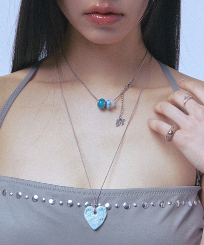 NFF cloud necklace blue クラウドネックレス ブルー 韓国アクセサリー 正規品 ネックレス