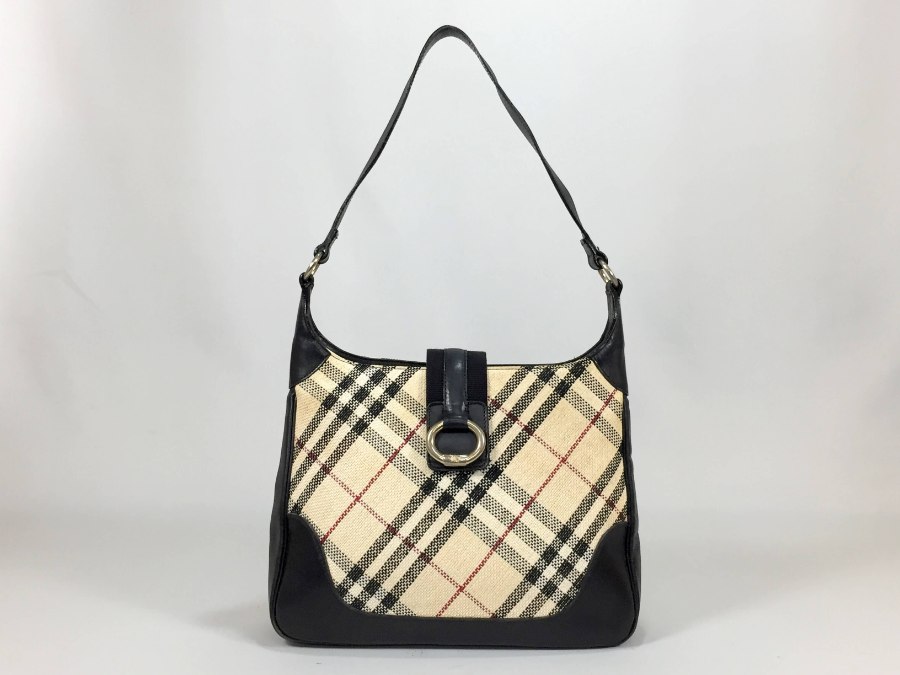チェック柄 ショルダーバッグ ショルダーバッグ 中古品