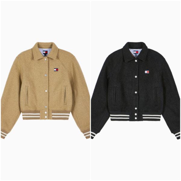女性ウール混紡バーシティジャケット T32G0WJC11TWL1 TOMMY JEANS