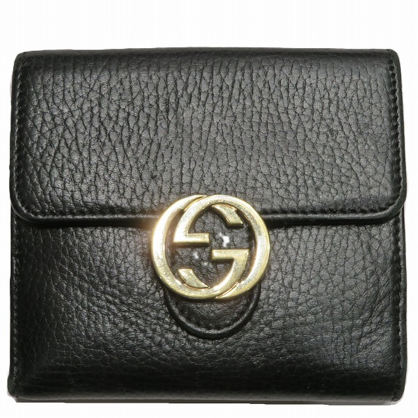 グッチ GUCCI インターロッキングG 615525 3つ折り財布 ユニセックス 【中古】