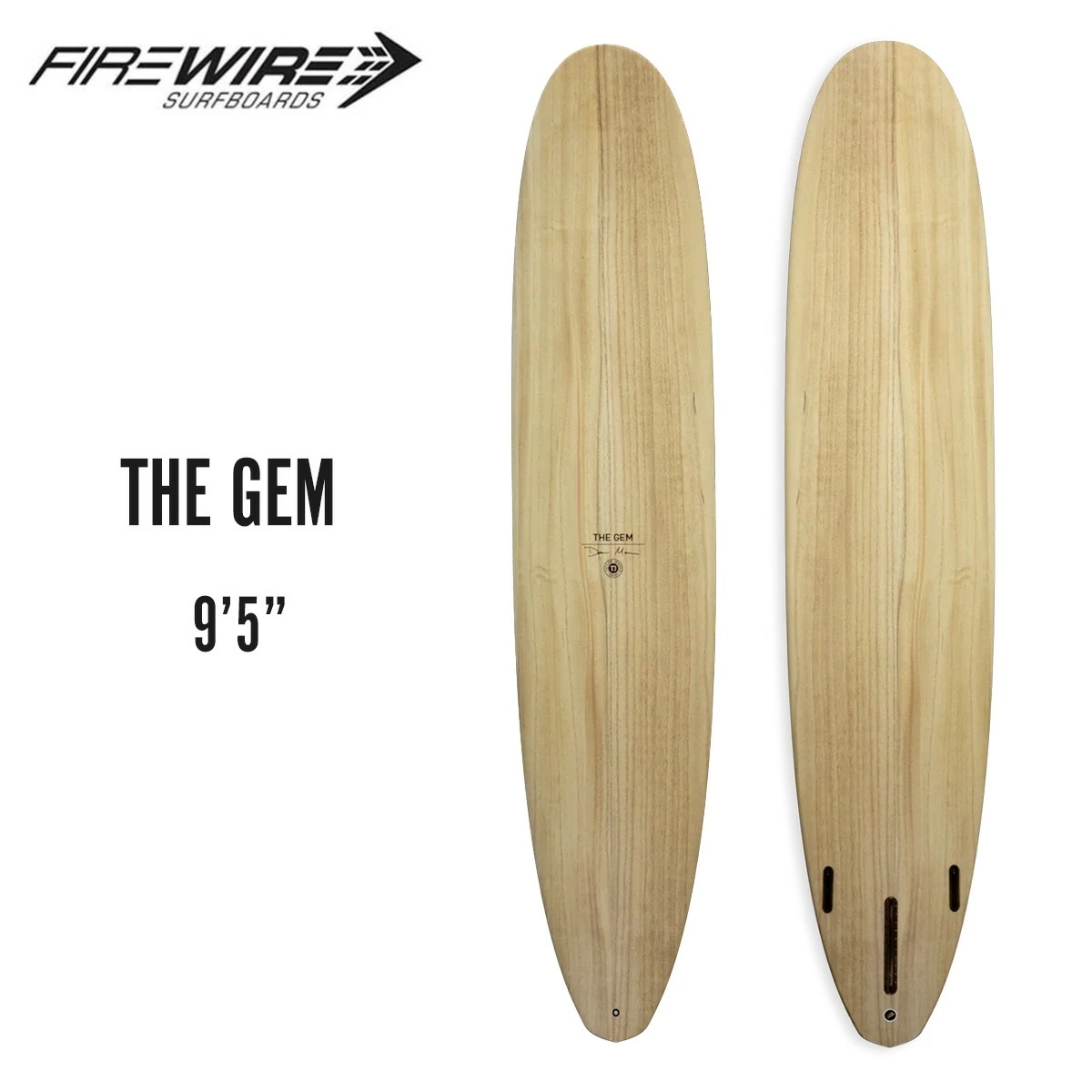 ファイヤーワイヤー サーフボード ロングボード ザ ジェム FIREWIRE SURFBOARDS THE GEM 9ft5in ダン・マン テイラー・ジェンセン コラボ 木目 116,000円