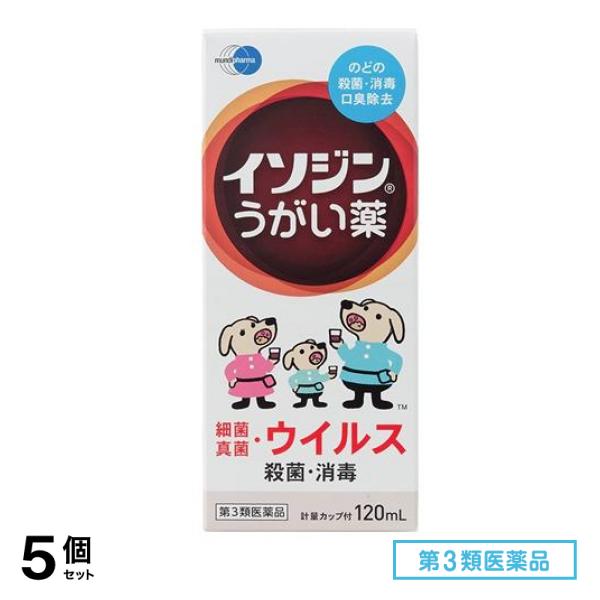 第３類医薬品 イソジン うがい薬 120mL 5個セット