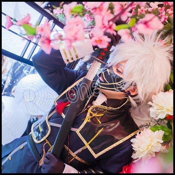 刀剣乱舞 鳴狐 なきぎつね コスプレ衣装 ウィッグ 靴 道具刀+鞘 コスチューム アニメ ゲームパーティー イベント 仮装