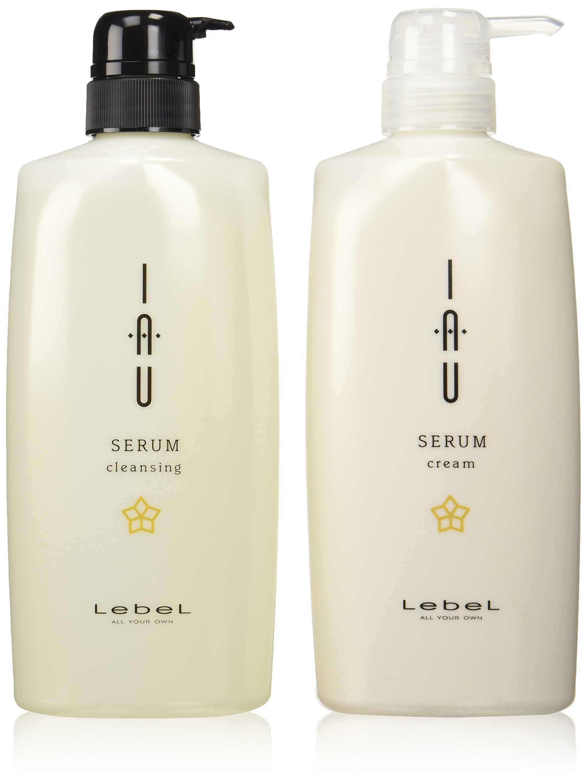全国送料無料 ルベル イオ セラム クレンジング シャンプー 600mL ＆ クリーム トリートメント 600mL セット Lebel iau SERUM