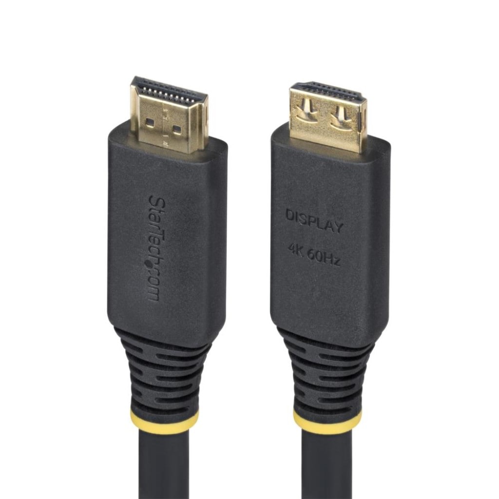 StarTech.com [HDMI2-CABLE-GRIP-35F] HDMI 2.0ケーブル/抜け防止コネクター/10.6m/4K60Hz/High Speed HDMI/HDR10 HDCP 2