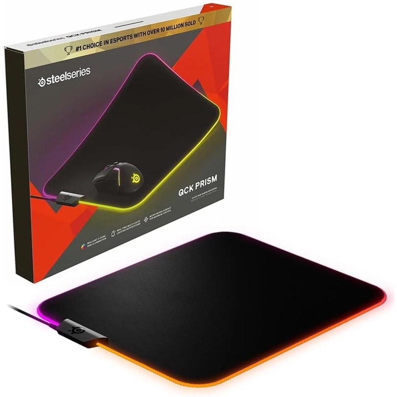 『63825』SteelSeries スティールシリーズ QcK Prism Cloth Medium ゲーミングマウスパッド