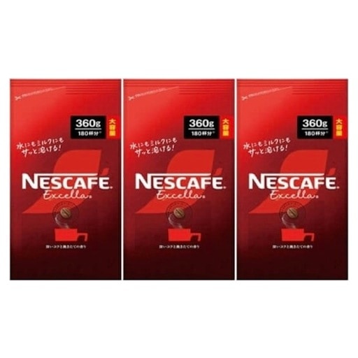 エクセラ 詰め替え 360g インスタントコーヒー 3個セット