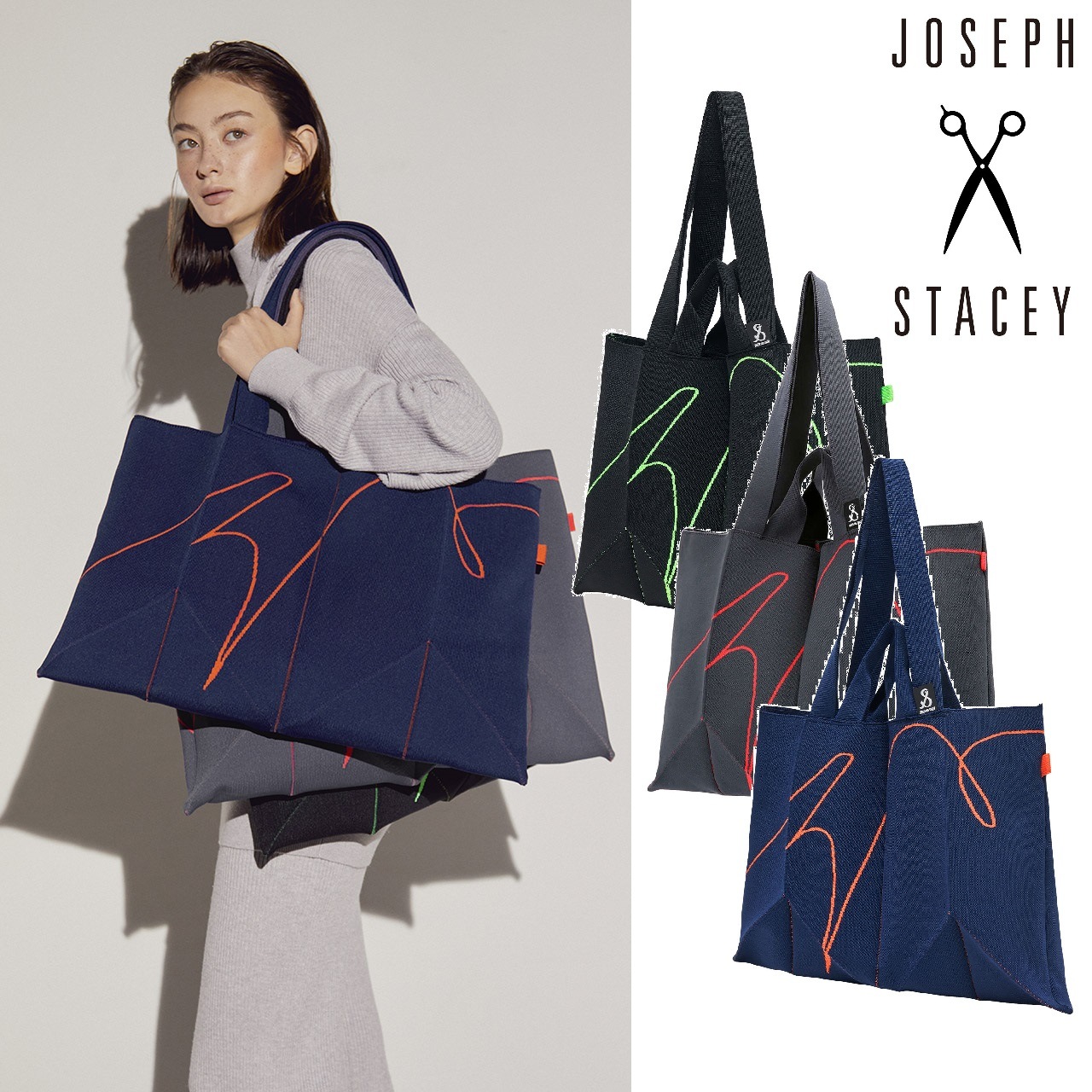 Lucky Pleats Knit SOC XL (All) 3色 韓国人気 韓国ファッション 男女共用 女性バッグ デイリーバッグ ショッパーバッグ ギフト用 ビッグサイズ ショッピングバッグ