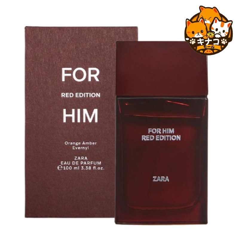 ZARA メンズ香水 FOR HIM RED EDITION 100ML オードパフューム [EDP]
