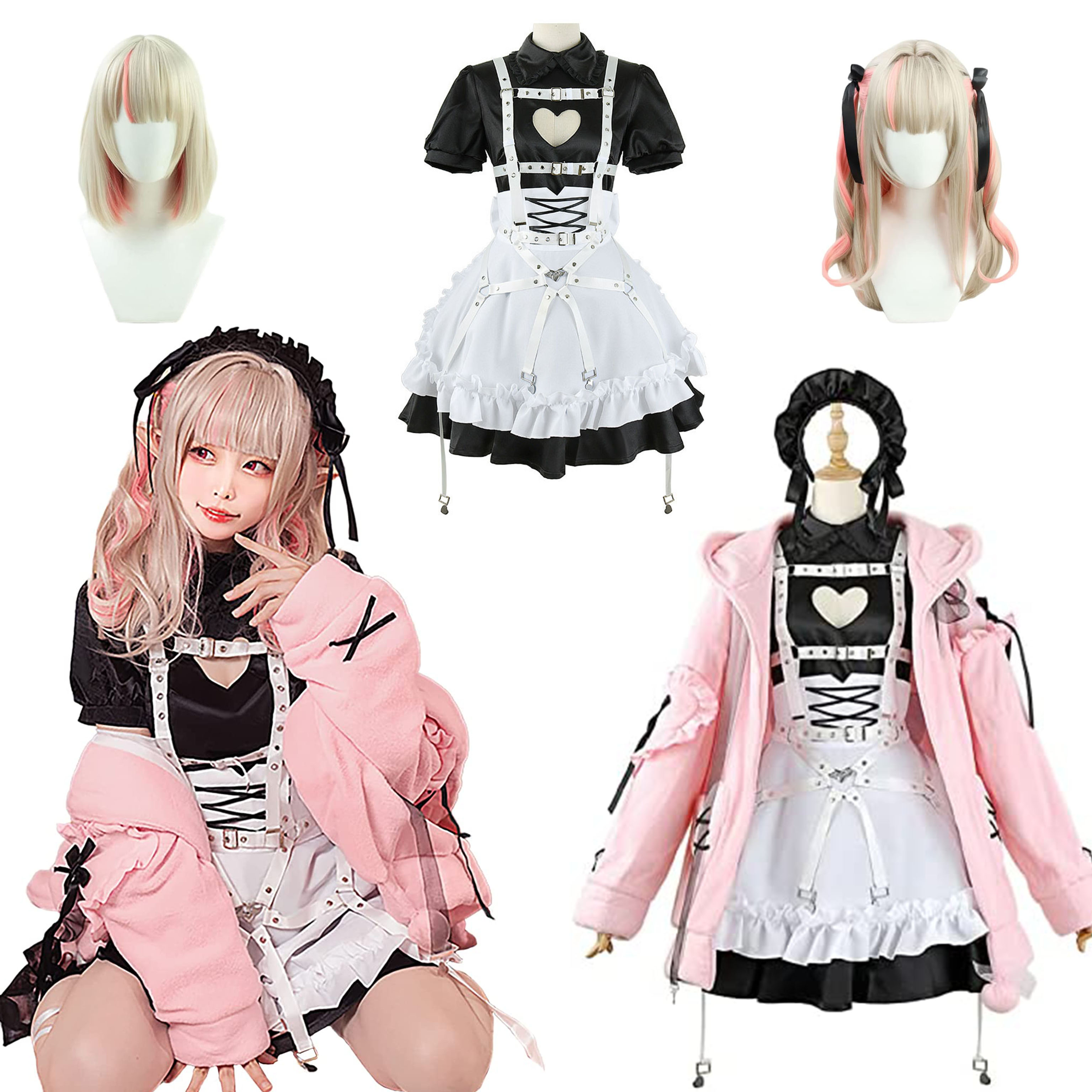 コスプレ衣装 魔界ノりりむ コスプレ まかいのりりむ コスプレ衣装 地雷 サキュバス コスプレ衣装 コスチューム 撮影 仮装 大人 ハロウィン 学園祭 コスプレ衣装 ウィッグ 靴 追加可能