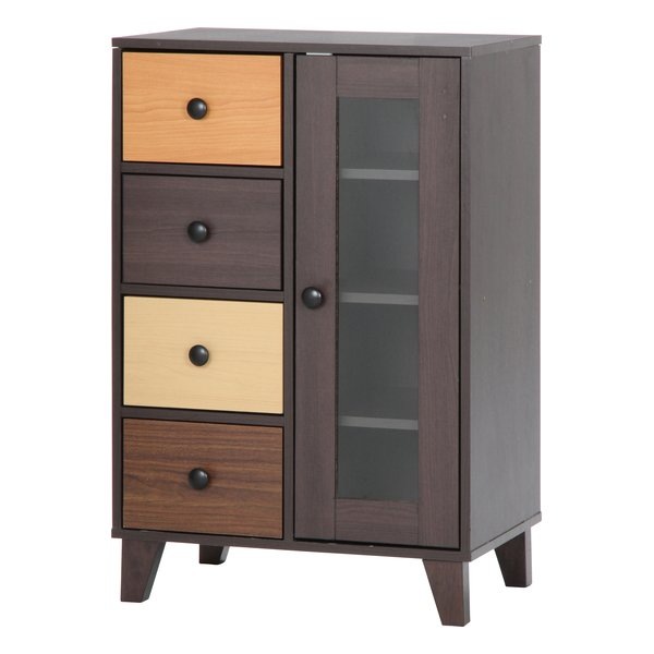 ウッドグラデーション キャビネット 引出４杯 FBC282