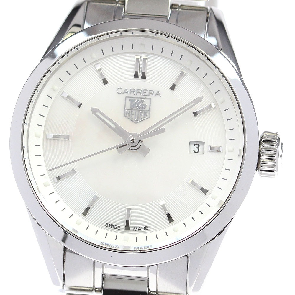 タグホイヤー TAG HEUER WV1415 カレラ デイト クォーツ レディース 良品 _829841【中古】