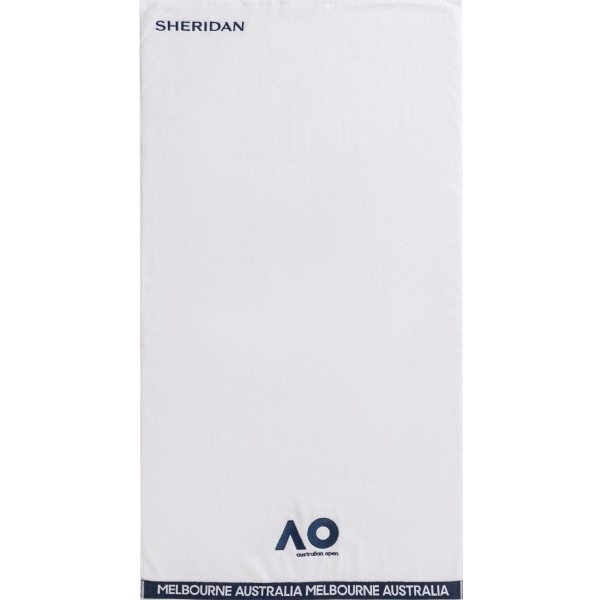 オーストラリアン オープン オンコートタオル(70cm×130cm) ホワイト×ネイビー S14AQA-001(17y12m)