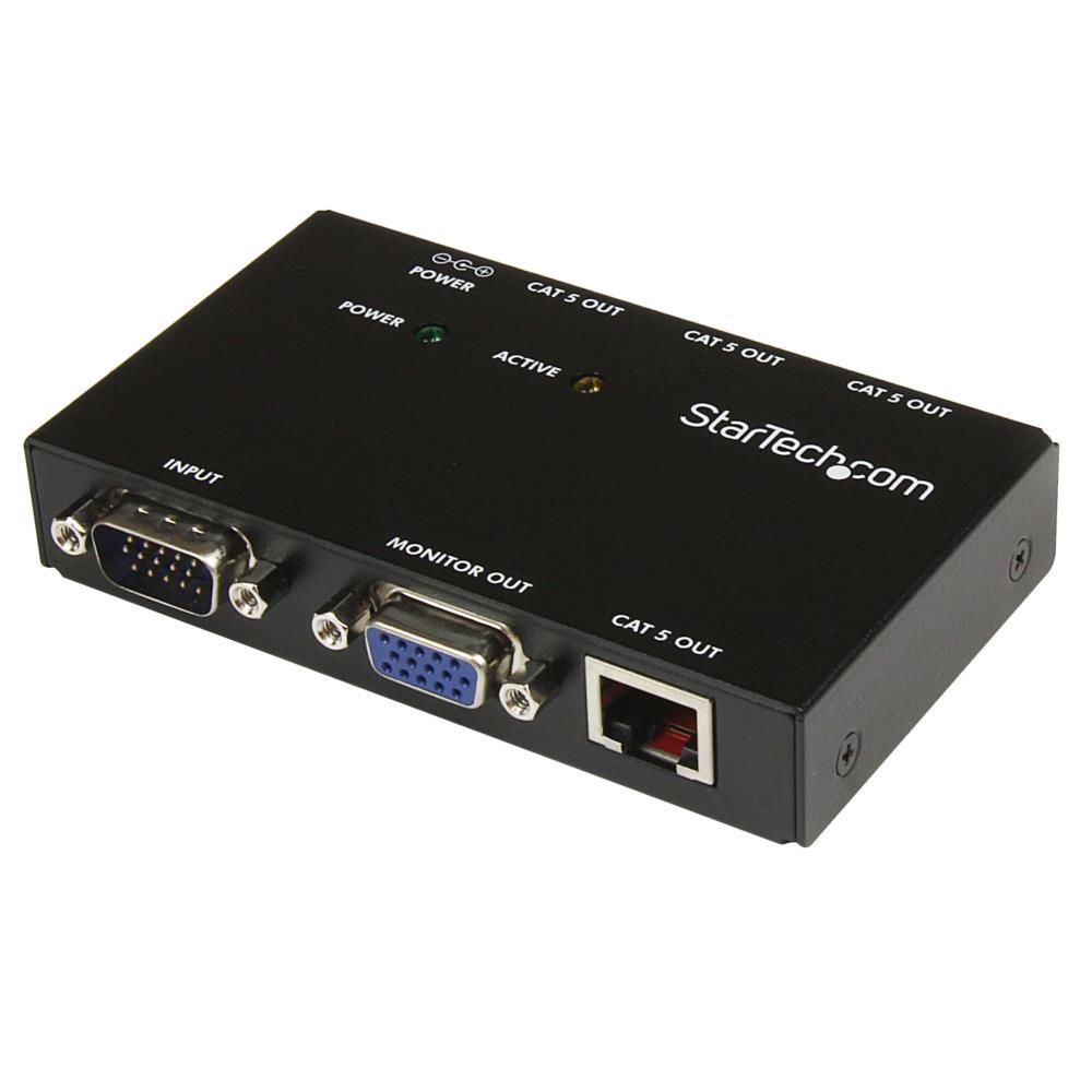 StarTech.com [ST1214T] Cat5ケーブル対応4ポートVGAディスプレイエクステ