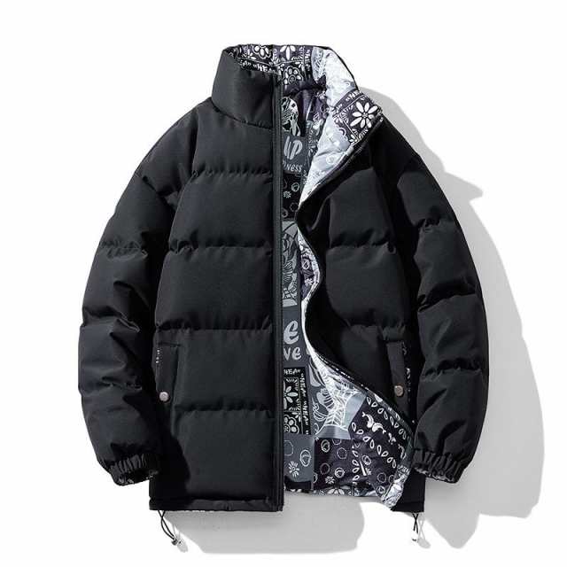 【3日間発送】ダウンジャケット メンズ ポケット付き 中綿コート 大きいサイズ 春秋冬服 アウター リバーシブル 厚手 防寒 防 撥水 暖かい お洒落 ボアコート 山登り