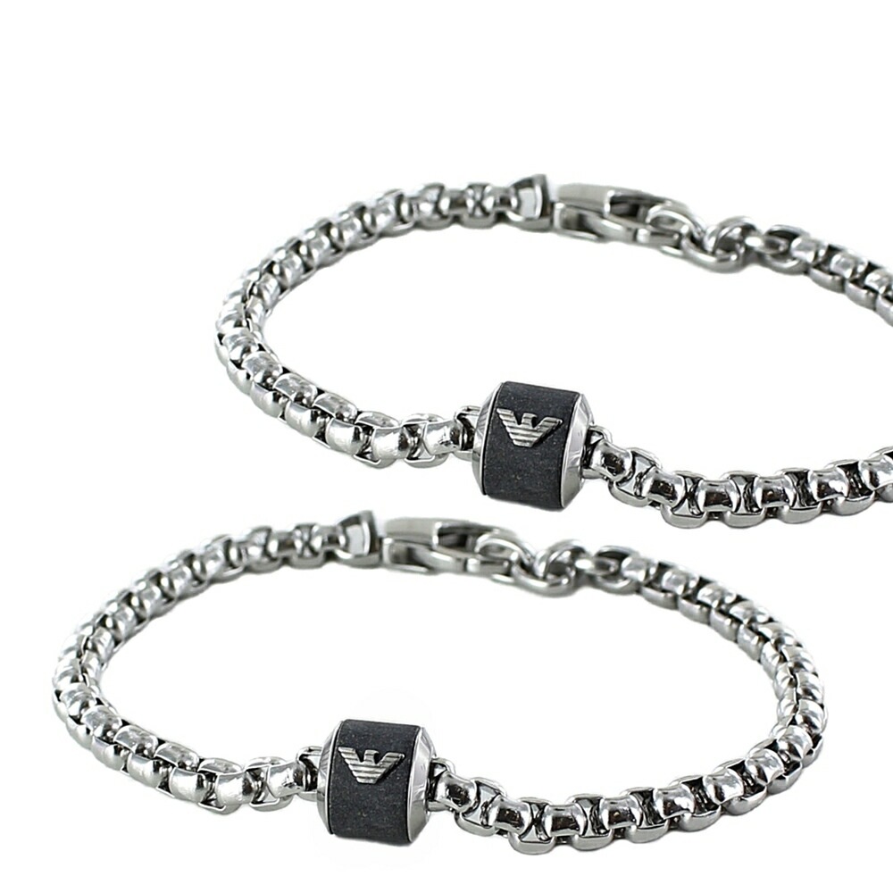 ペアネックレス ブランド エンポリオアルマーニ ステンレス ネックレス ペア お揃い ユニセックス アクセサリー おしゃれ ギフト 誕生日プレゼント 彼氏 彼女 記念日 ポイント消化