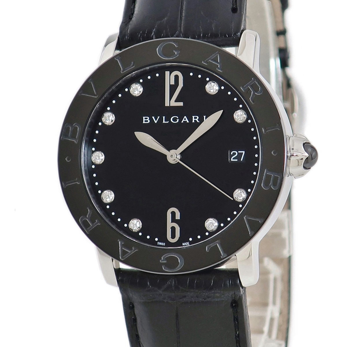 【BRERA OROLOGI】ブレラオロロジ サウスポーモデル BRML2C48 ステンレススチール×ラバー 黒 クオーツ メンズ 黒文字盤 腕時計