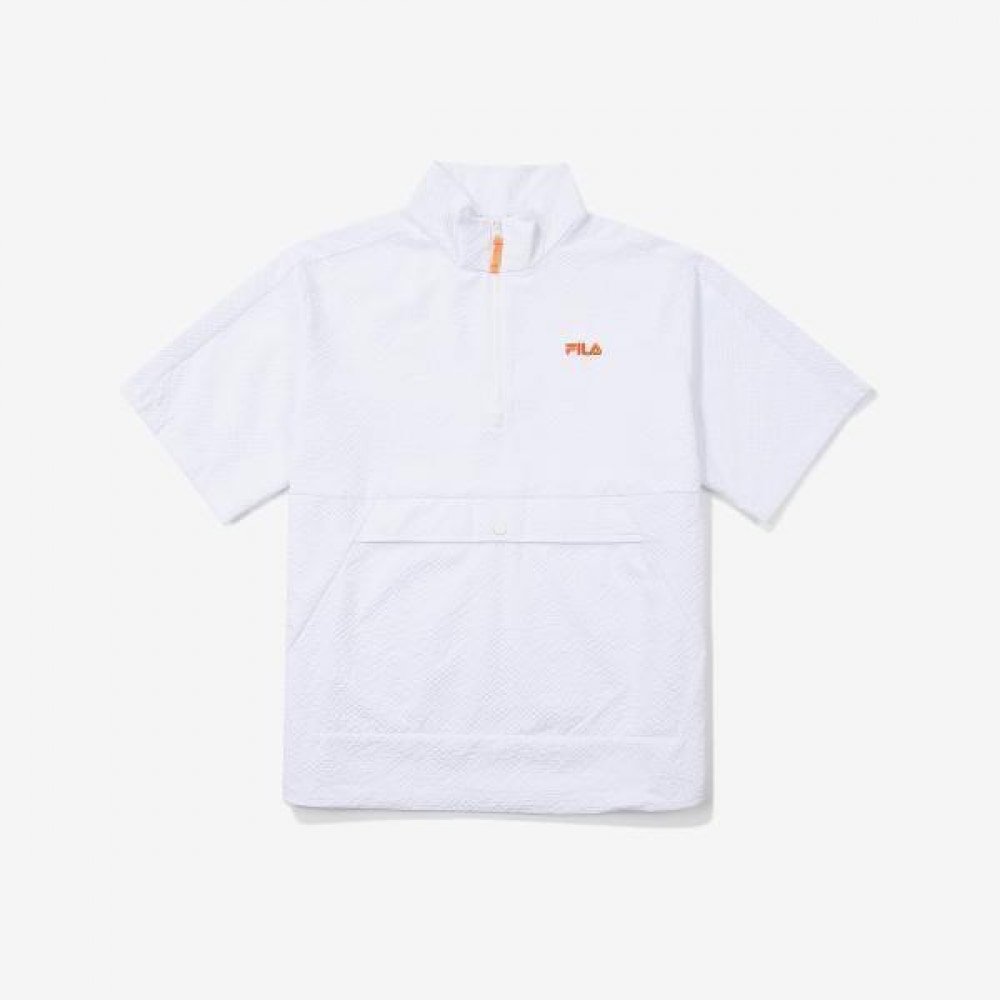 FILA ホットサマーシアサッカーアノラックウインドブレーカー