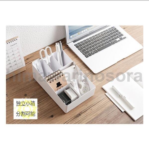 出荷が早い-収納ケース 文房具収納 引き出し メイクボックス レターケース デスク収納 A4 小物収納ケース 小物入れ 書類ケース 卓上 机上 事務用品整理 ペン立て 透明