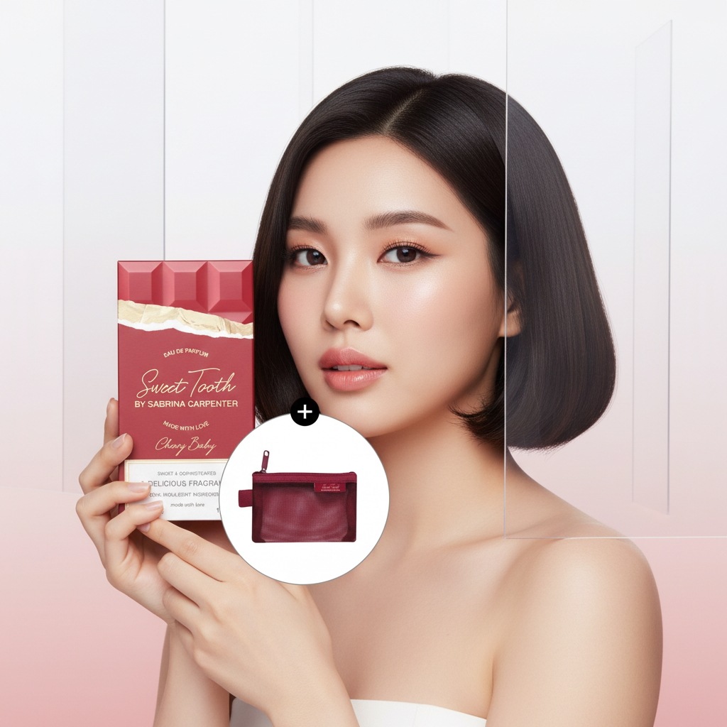 サブリナカペンター スウィートトゥース チェリーベビー EDP 30ml企画(+メッシュポーチ)